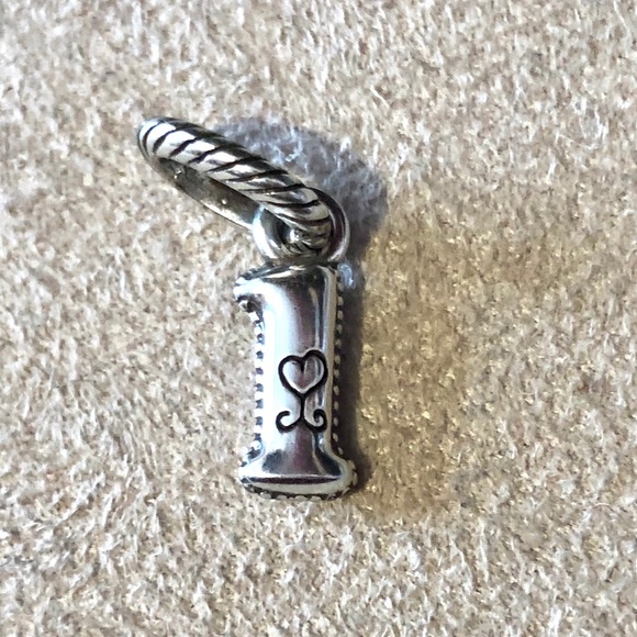 🆕 Brighton Alphabet Collection letter l (lower case L) silver charm NWOT Retired - Picture 2 of 7